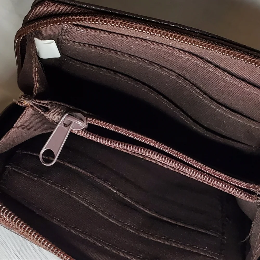 Brown‎ Leather Wallet with Key Ring